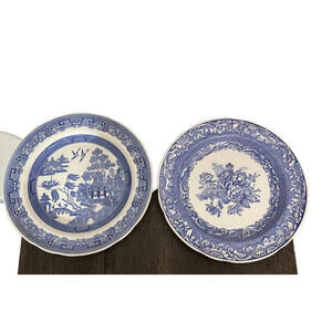 Lot of 2 The Spode Blue Room Collection Willow and Byron Groups